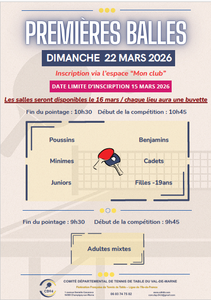 Affiche Premières Balles